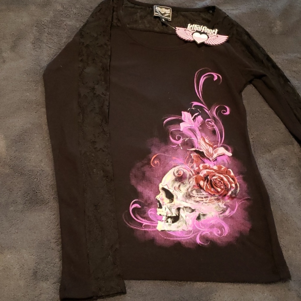 NWT Lethal Angel Long Sleeve Top